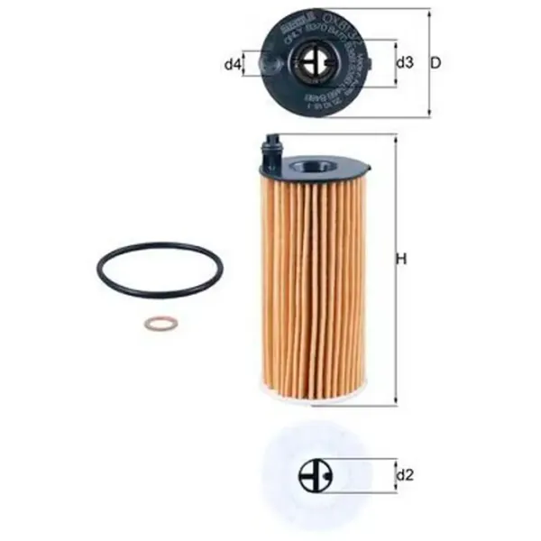 Filtru de ulei Mahle OX 813/2D MHL-OX 813/2D photo 3