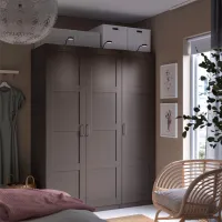 Шкаф Ikea Pax/Bergsbo 150 x 60см x 201.2 / ДСП / Темно серый photo 3