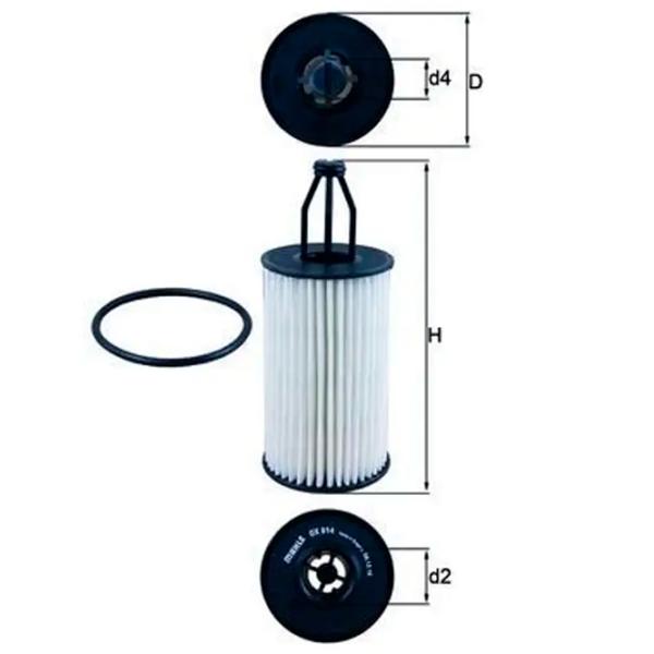 Масляный фильтр Mahle OX 814D MHL-OX 814D photo 4