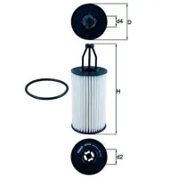Масляный фильтр Mahle OX 814D MHL-OX 814D photo 4