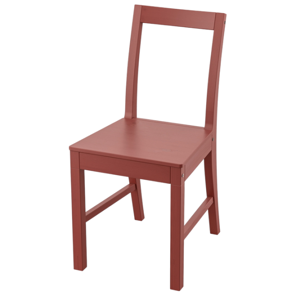 Set masă și scaune Ikea Pinntorp/Stefan Dreptunghiulară / Lemn / Red photo 3