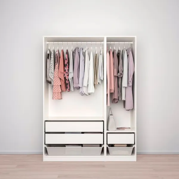 Шкаф Ikea Pax/Fardal 150 x 60см x 201.2 / ДСП / Белый photo 5