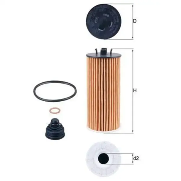 Filtru de ulei Mahle OX 815/1D MHL-OX 815/1D photo 5