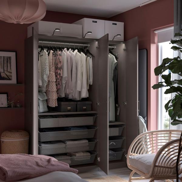 Dulap Ikea Pax/Forsand 150 x 60 x 201.2 / DSP / Gri închis photo 3