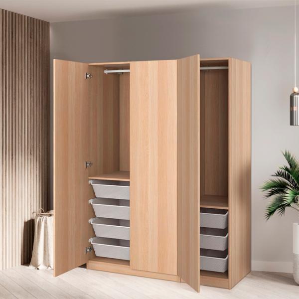 Dulap Ikea Pax/Forsand 150 x 60 x 201.2 / DSP / Aged Oak Imitation photo 2