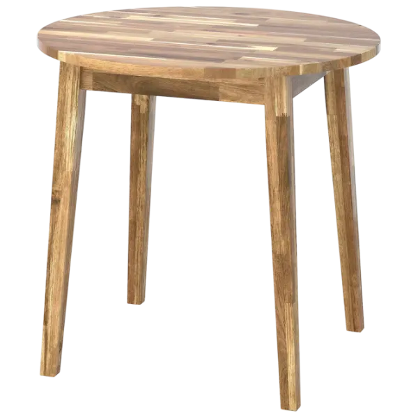 Set masă și scaune Ikea Nackanas/Skogsbo Rotundă / Lemn / Acacia photo 2