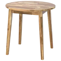 Set masă și scaune Ikea Nackanas/Skogsbo Rotundă / Lemn / Acacia photo 2
