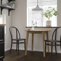 Set masă și scaune Ikea Nackanas/Skogsbo Rotundă / Lemn / Acacia photo 5