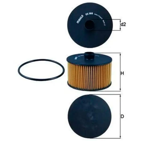 Масляный фильтр Mahle OX 968D MHL-OX 968D photo 5 Масляный фильтр Mahle OX 968D MHL-OX 968D photo 5