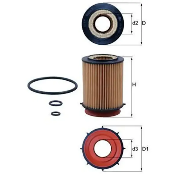 Filtru de ulei Mahle OX 982D MHL-OX 982D photo 5