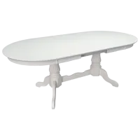 Set masă și scaune Evelin HV-33V/NV-10WP Ovală / Lemn / White photo 4