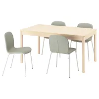 Обеденные стол со стульями Ikea Ronninge/Karlpetter/Gunnared Прямоугольная / Дерево / Берёза