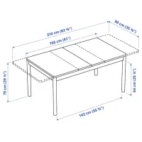 Set masă și scaune Ikea Ronninge/Karlpetter/Gunnared Dreptunghiulară / Lemn / Birch photo 7