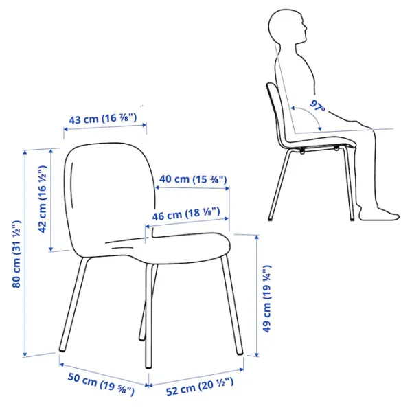 Обеденные стол со стульями Ikea Ronninge/Karlpetter/Gunnared Прямоугольная / Дерево / Берёза photo 8