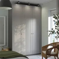 Шкаф Ikea Pax/Gullaberg 150 x 60см x 236.4 / ДСП / Темно серый photo 4