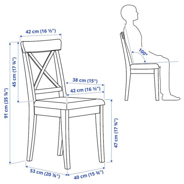 Обеденные стол со стульями Ikea Ingatorp/Ingolf/Hallarp Прямоугольная / ДСП / Белый photo 6