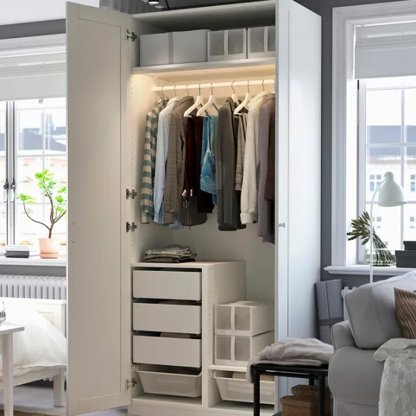 Dulap Ikea Pax/Gullaberg 100 x 60 x 236.4 / DSP / Alb photo 3