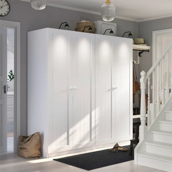 Шкаф Ikea Pax/Gullaberg 200 x 60см x 201.2 / ДСП / Белый photo 2