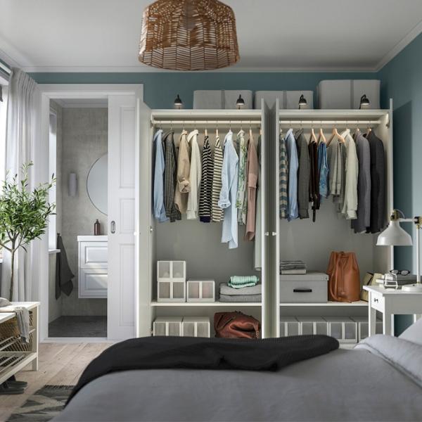 Шкаф Ikea Pax/Gullaberg 200 x 60см x 201.2 / ДСП / Белый photo 4