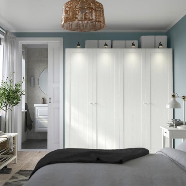 Шкаф Ikea Pax/Gullaberg 200 x 60см x 201.2 / ДСП / Белый photo 7