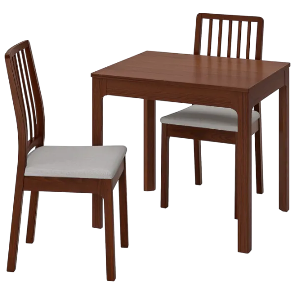 Обеденные стол со стульями Ikea Ekedalen/Orrsta Прямоугольная / ДСП / Коричневый photo 1
