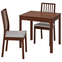 Обеденные стол со стульями Ikea Ekedalen/Orrsta Прямоугольная / ДСП / Коричневый