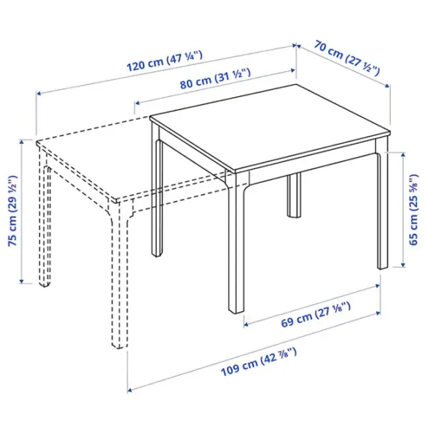 Обеденные стол со стульями Ikea Ekedalen/Orrsta Прямоугольная / ДСП / Коричневый photo 8