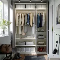 Шкаф Ikea Pax/Gullaberg 150 x 60см x 236.4 / ДСП / Белый photo 2