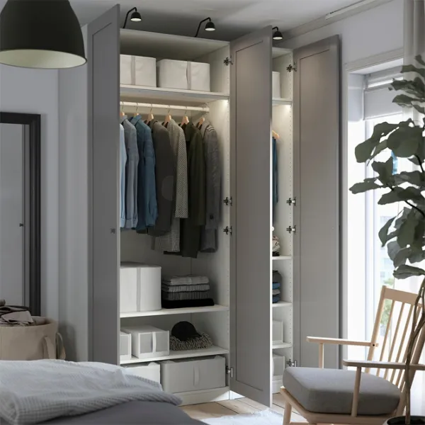 Шкаф Ikea Pax/Gullaberg 150 x 60см x 236.4 / ДСП / Белый photo 5