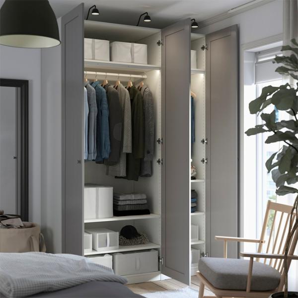 Шкаф Ikea Pax/Gullaberg 150 x 60см x 236.4 / ДСП / Белый photo 5