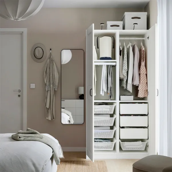 Dulap Ikea Pax/Grimo 100 x 60 x 201.2 / DSP / Alb photo 3