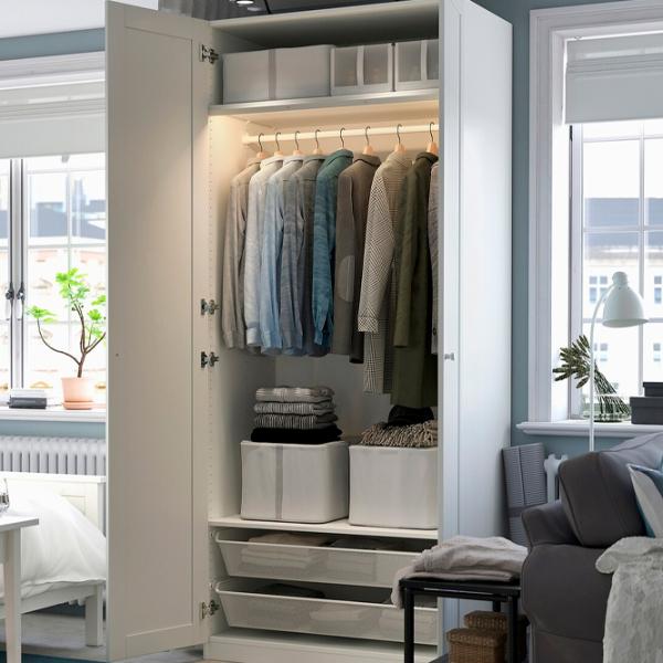 Dulap Ikea Pax/Gullaberg 100 x 60 x 236.4 / DSP / Alb photo 3