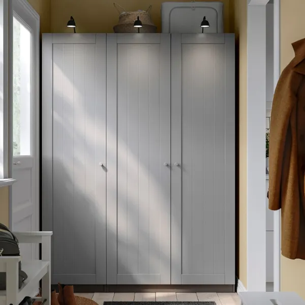 Шкаф Ikea Pax/Gullaberg 150 x 60см x 201.2 / ДСП / Темно серый photo 2