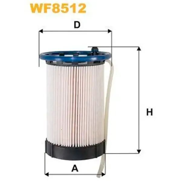 Топливный фильтр Wix Filters WF8512 94 мм photo 2 Топливный фильтр Wix Filters WF8512 94 мм photo 2