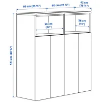 Dulap Ikea Smastad/Platsa 120 x 42 x 123 / DSP / Alb photo 4