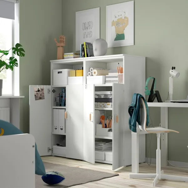 Шкаф Ikea Smastad/Platsa 120 x 42см x 123 / ДСП / Белый photo 3