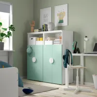 Шкаф Ikea Smastad/Platsa 120 x 42см x 123 / ДСП / Белый photo 2