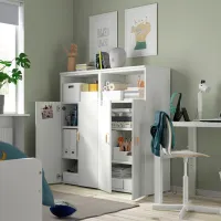 Шкаф Ikea Smastad/Platsa 120 x 42см x 123 / ДСП / Белый photo 3