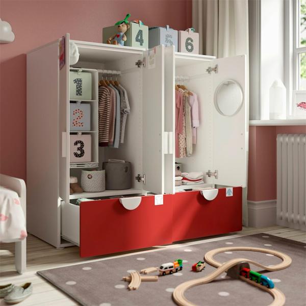 Dulap Ikea Smastad/Platsa 120 x 57 x 123 / DSP / Alb photo 2