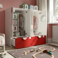 Шкаф Ikea Smastad/Platsa 120 x 57см x 123 / ДСП / Белый photo 2