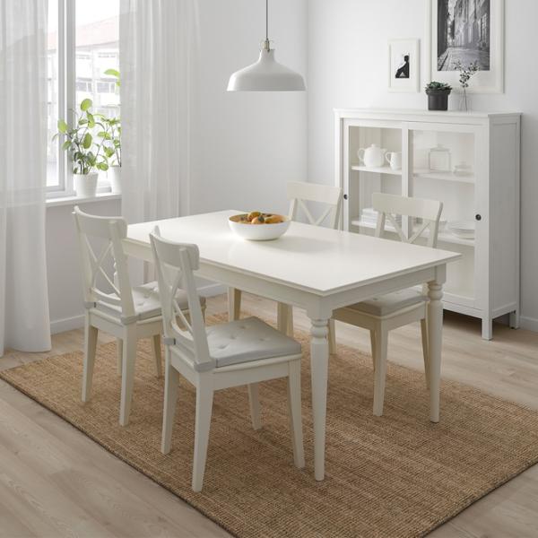 Set masă și scaune Ikea Ingatorp/Ingolf Dreptunghiulară / PAL / White photo 6