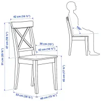 Set masă și scaune Ikea Ingatorp/Ingolf Dreptunghiulară / PAL / White photo 8