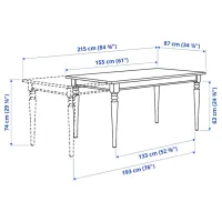 Set masă și scaune Ikea Ingatorp/Ingolf Dreptunghiulară / PAL / White photo 9