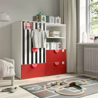 Dulap Ikea Smastad/Platsa 120 x 57 x 123 / DSP / Alb photo 2