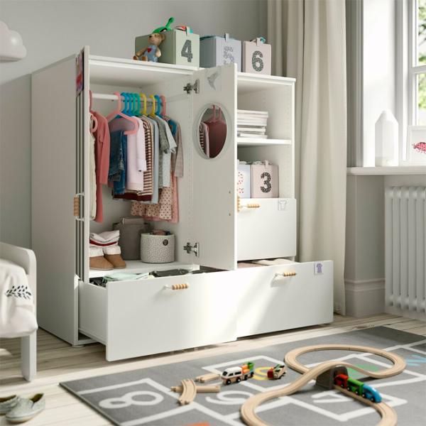 Dulap Ikea Smastad/Platsa 120 x 57 x 123 / DSP / Alb photo 3