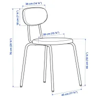 Set masă și scaune Ikea Melltorp/Ostano/Remmarn Dreptunghiulară / PAL / White photo 8