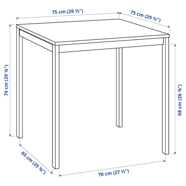 Обеденные стол со стульями Ikea Melltorp/Ostano/Remmarn Прямоугольная / ДСП / Белый photo 9
