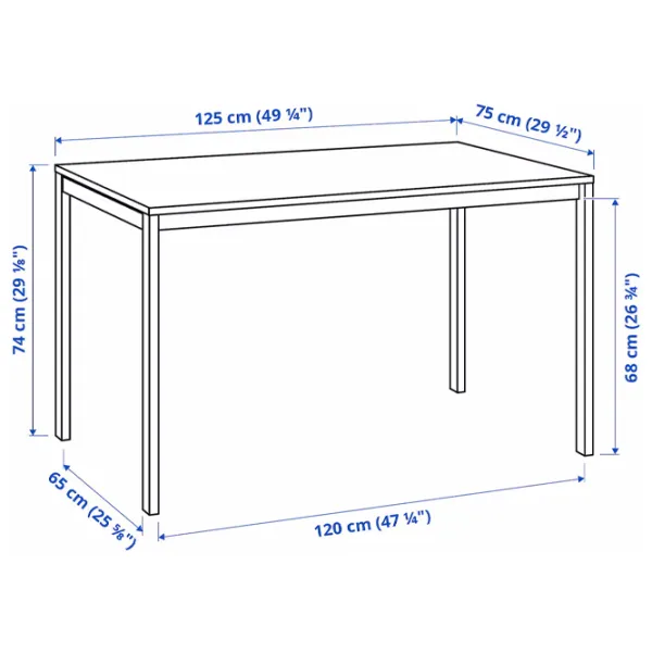 Обеденные стол со стульями Ikea Melltorp/Ostano/Remmarn Прямоугольная / ДСП / Белый photo 8 Обеденные стол со стульями Ikea Melltorp/Ostano/Remmarn Прямоугольная / ДСП / Белый photo 8