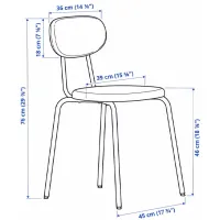 Set masă și scaune Ikea Melltorp/Ostano/Remmarn Dreptunghiulară / PAL / White photo 9
