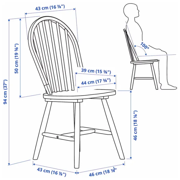 Set masă și scaune Ikea Nordviken/Skogsta Pătrată / PAL / White photo 8
